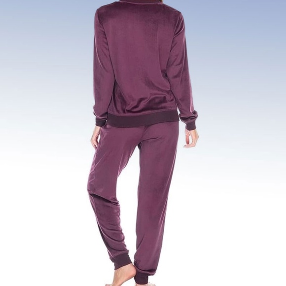 Sonoma Honeydew Women's 2 Piece Super Soft Fleece Lounge PJ Set Wildberry Medium - Picture 3 of 3